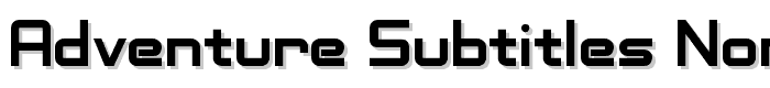 Adventure Subtitles Normal font